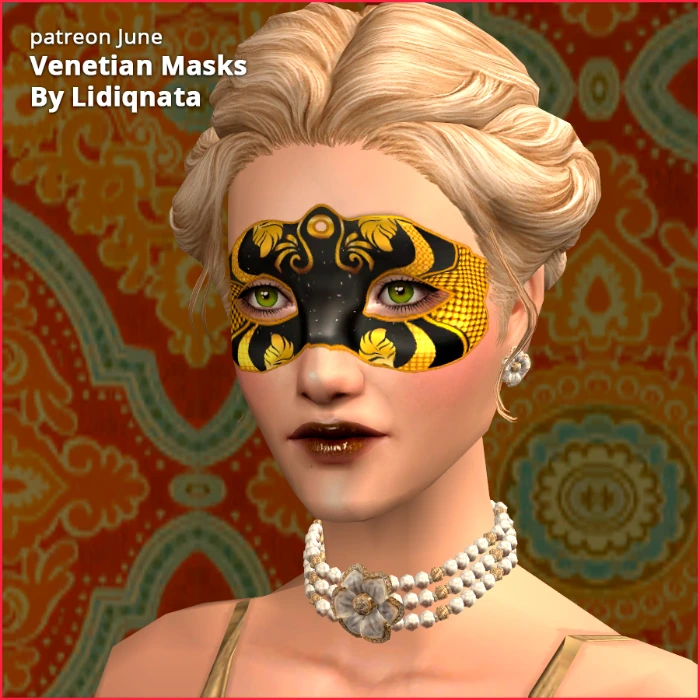 venetian mask by lidiqnata for sims 2
